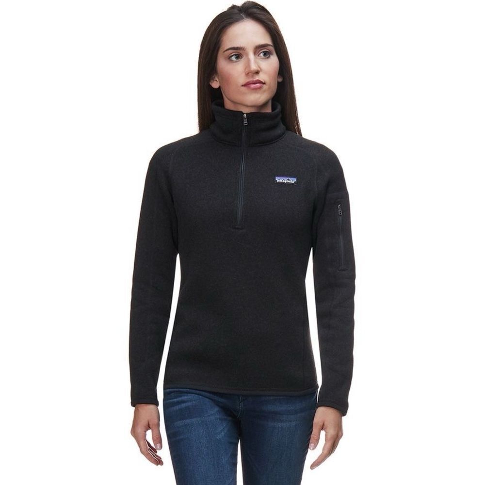 Patagonia Women's Better Sweater 1/4-Zip Fleece Black S Small 25617 Sweatshirt - Picture 1 of 13